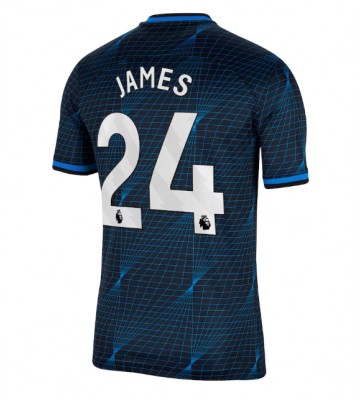Chelsea Reece James #24 Koszulka Wyjazdowych 2023-24 Krótki Rękaw